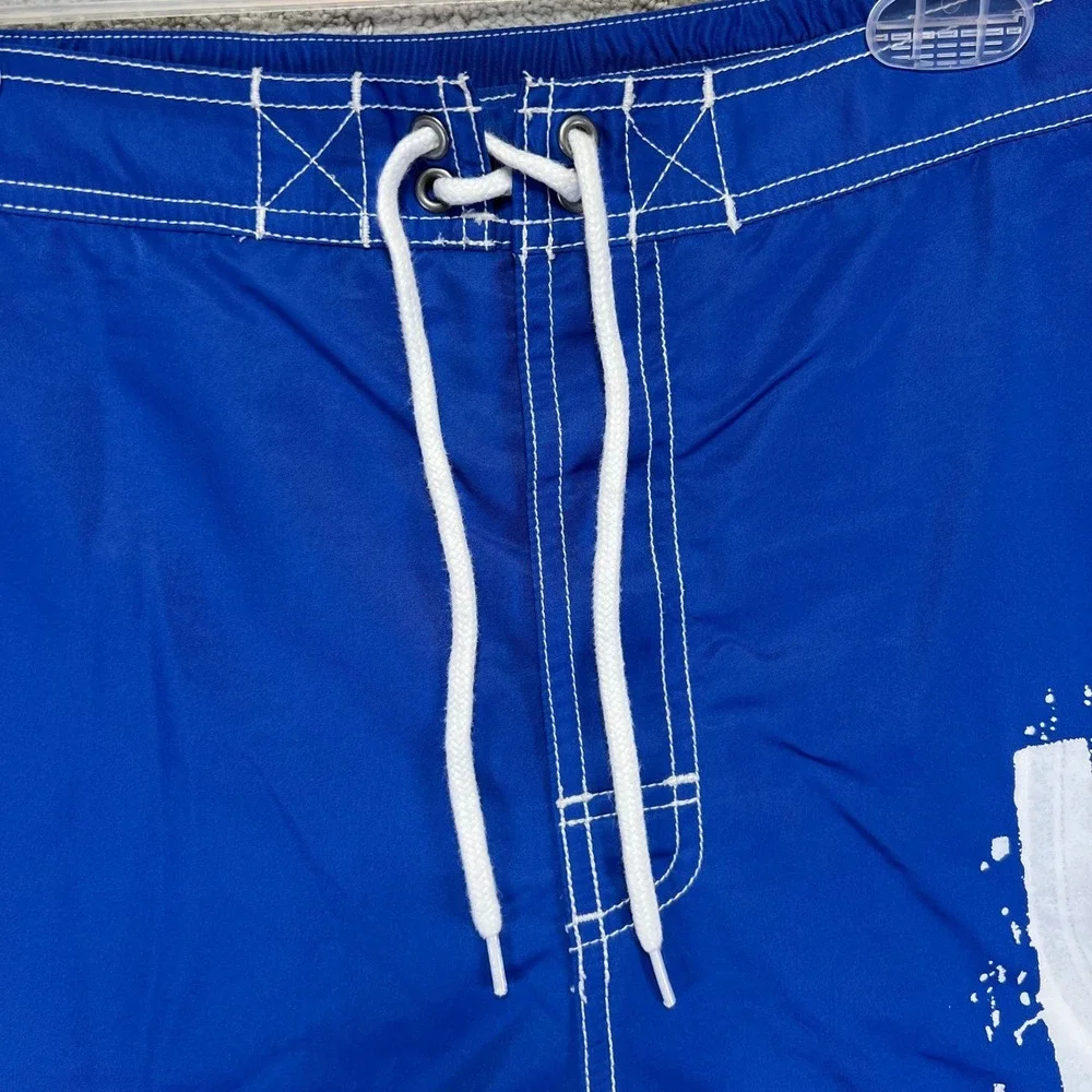 VINTAGE Polo Ralph Lauren Board Shorts Mens Large Blue Swim Trunks Surf Big Pony